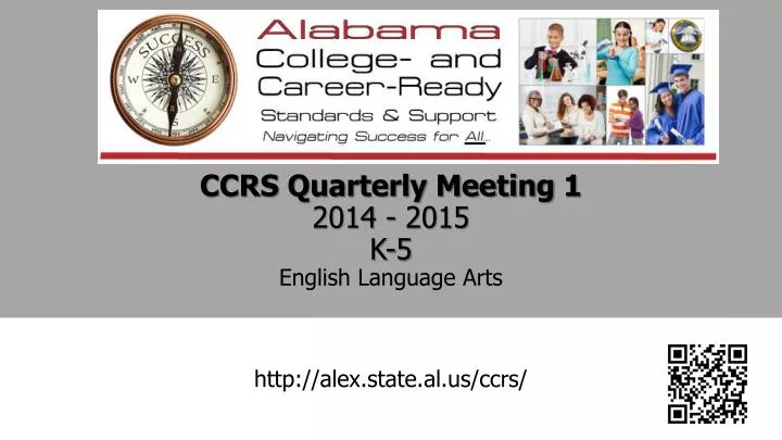 ccrs quarterly meeting 1 2014 2015 k 5 english language arts