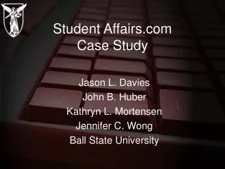 Student Affairs Case Study
