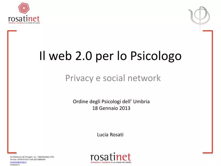 il web 2 0 per lo psicologo