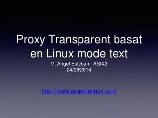 proxy transparent basat en linux mode text