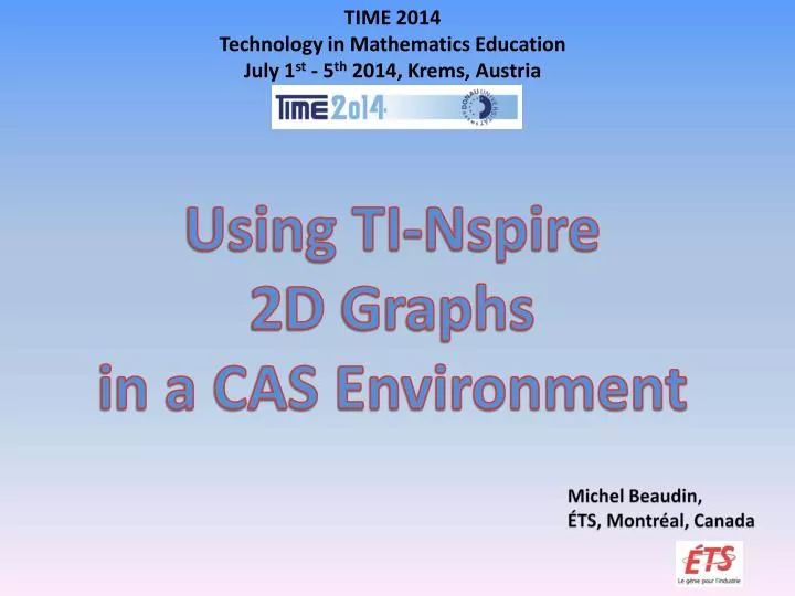 using ti nspire 2d graphs in a cas environment