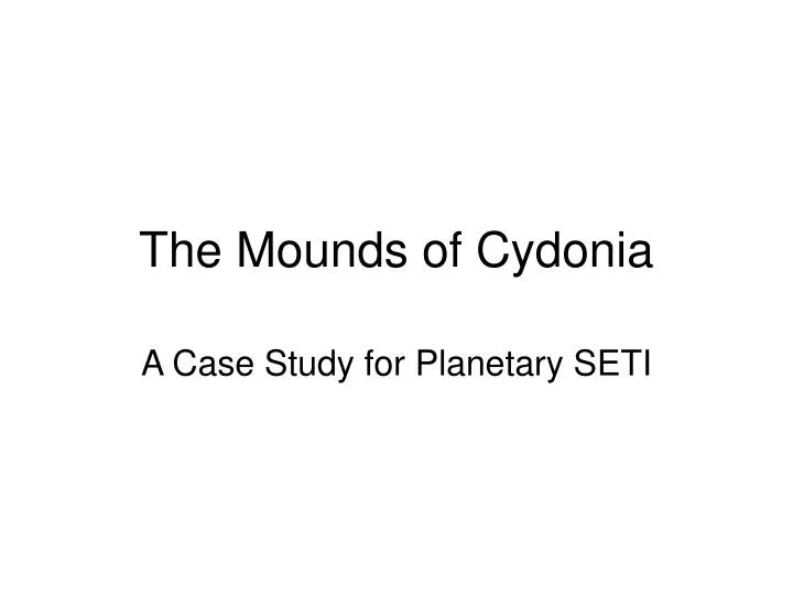 the mounds of cydonia