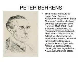 peter behrens