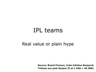 IPL teams