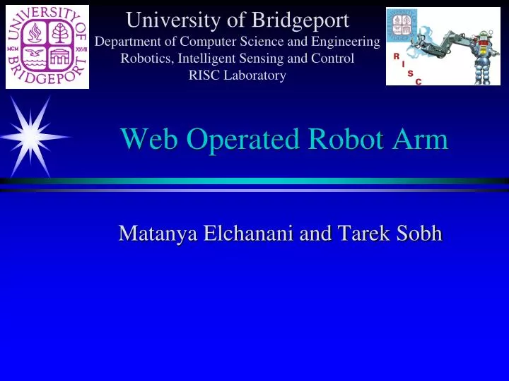 web operated robot arm