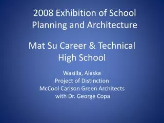 Mat Su Career &amp; Technical High School