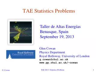 TAE Statistics Problems