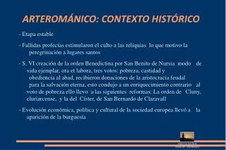 arterom nico contexto hist rico