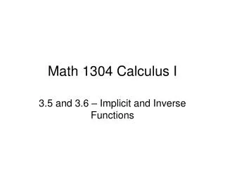 math 1304 calculus i