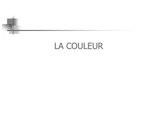 la couleur
