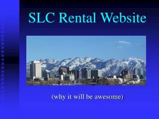 SLC Rental Website