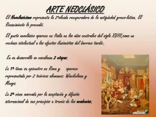 arte neocl sico