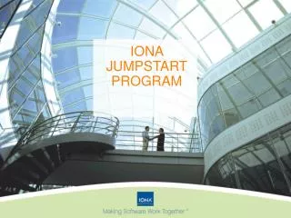 IONA JUMPSTART PROGRAM