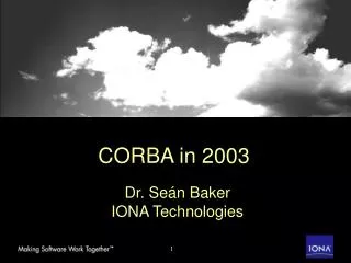 CORBA in 2003