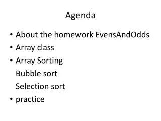 Agenda