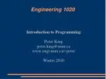 Engineering 1020 - slide 1