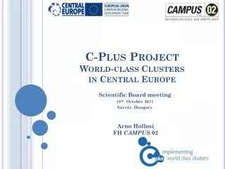 C-Plus Project World-class Clusters in Central Europe