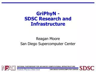 GriPhyN - SDSC Research and Infrastructure