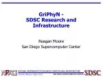 GriPhyN - SDSC Research and Infrastructure - slide 1