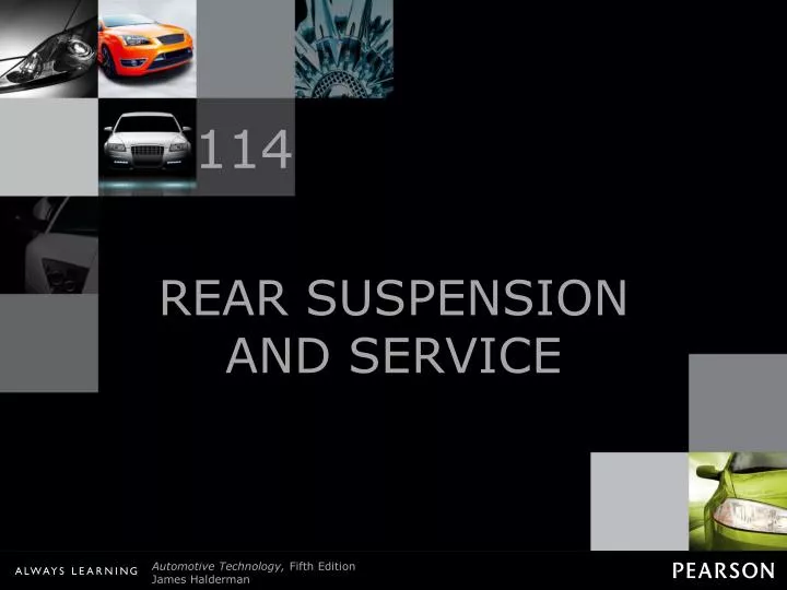 rear suspension and service