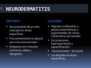 neurodermatitis