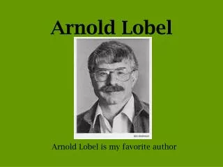 Arnold Lobel