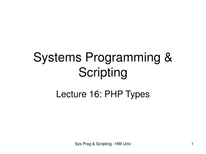 lecture 16 php types