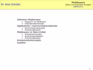 dr alois sch tte