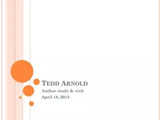 Tedd Arnold