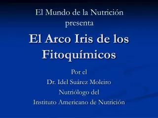 el arco iris de los fitoqu micos
