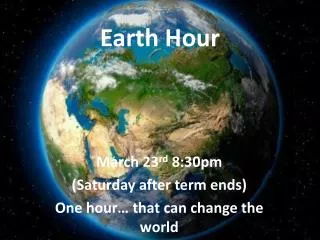 Earth Hour