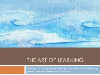 The Art Of Learning