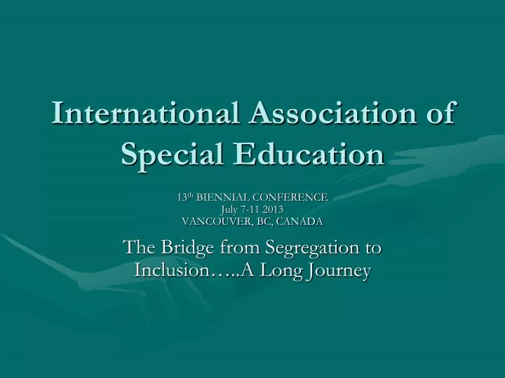 international association of special education